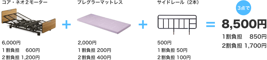 2モーター3点で8500円