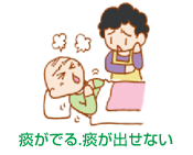 痰がでる・痰が出せない